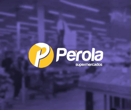 Capa do Supermercado Pérola no Portfólio de Trabalhos Publicitários da Agência de Marketing Galaxxia